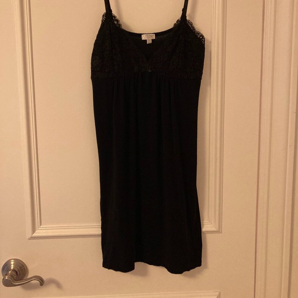 black with lace babydoll nightgown
